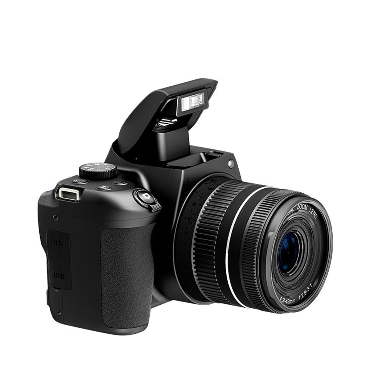 PRIXTON Cámara Digital 4K UHD 64MP Voyager DC700, Cámara de Fotos Wi-Fi y APP, Estabilización Anti‑Shake, Detección Facial, Flash XENON, Zoom Óptico 10X, Pantalla IPS 2,88”, USB-C, MicroSD hasta 256GB