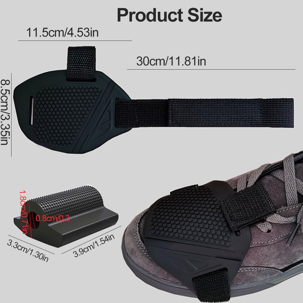Protection Levier Vitesse Protège-chaussures Moto En Caoutchouc - Anti-dérapant, évite Usure Et Rayures équipement Moto Homme Femme Antidérapant