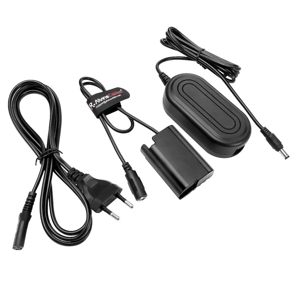 Alvin's Cables DMW-DCC17 DMW-BLK22 - Cargador de corriente alterna para cámara Panasonic Lumix GH5II GH6 GH7 G9II S1II S1IIE S1RII S5 S5II S5II S5IIX S9 S5M2 S5M2X GH5M2 (3,4 m)