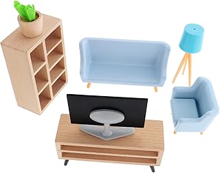 Yardwe 1 Conjunto Modelo De Casa De Boneca Móveis Em Miniatura Miniture Decoração Móveis De Madeira Modelos De Cena Em Miniatura Casa Em Miniatura Mini Decoração De Casa Eletrodomésticos