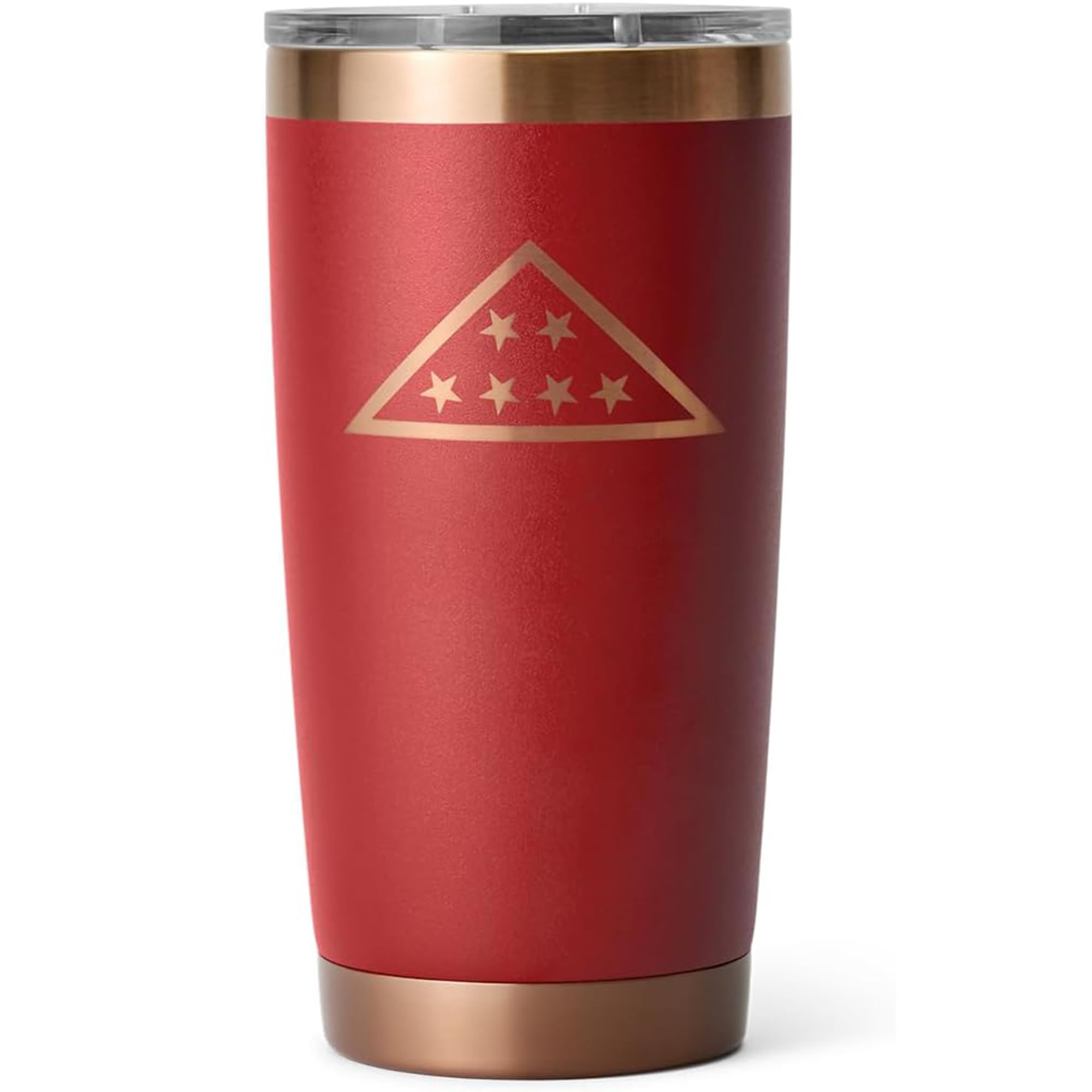 YETI Rambler 20 oz Stainless Steel Vacuum Insulated Tumbler w/MagSlider Lid Folds of Honor - Brick 20 Ounces