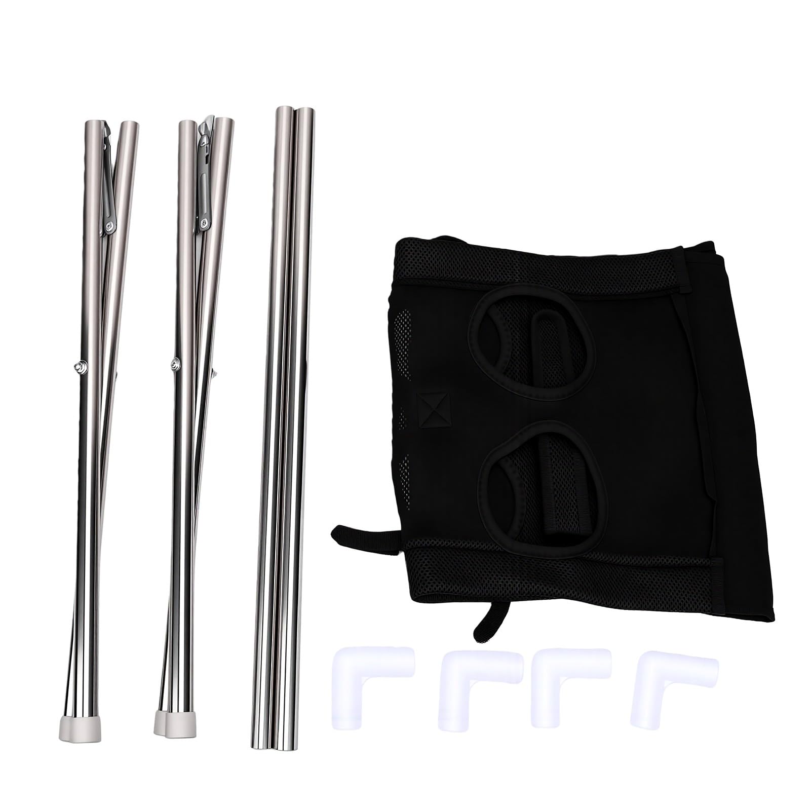 Haustier Badehängematte für Hunde, Verstellbare Rückhaltung (Black)