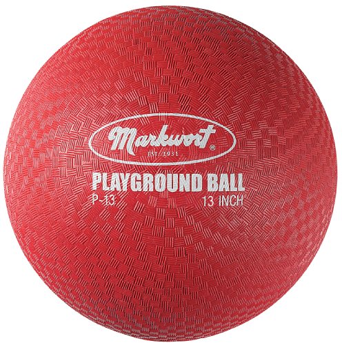 Markwort Playground Ball, Red, 13-Inch