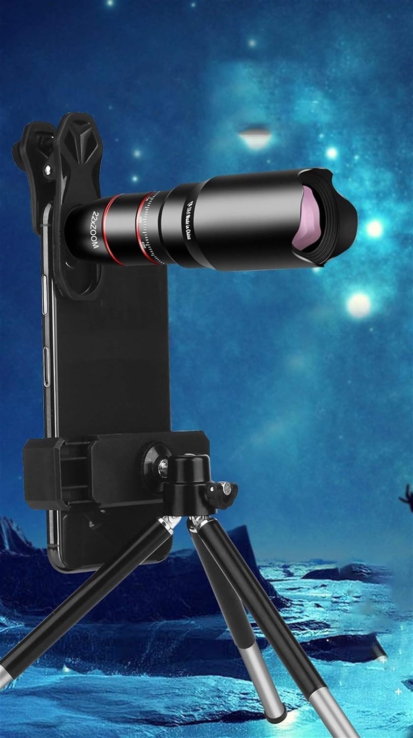Tragbares Monokular, 22-Fach-Monokular-Teleskop für Erwachsene, Dual-Fokus-Teleskop für schwache Lichtverhältnisse, Monokular-Surround-View-System mit