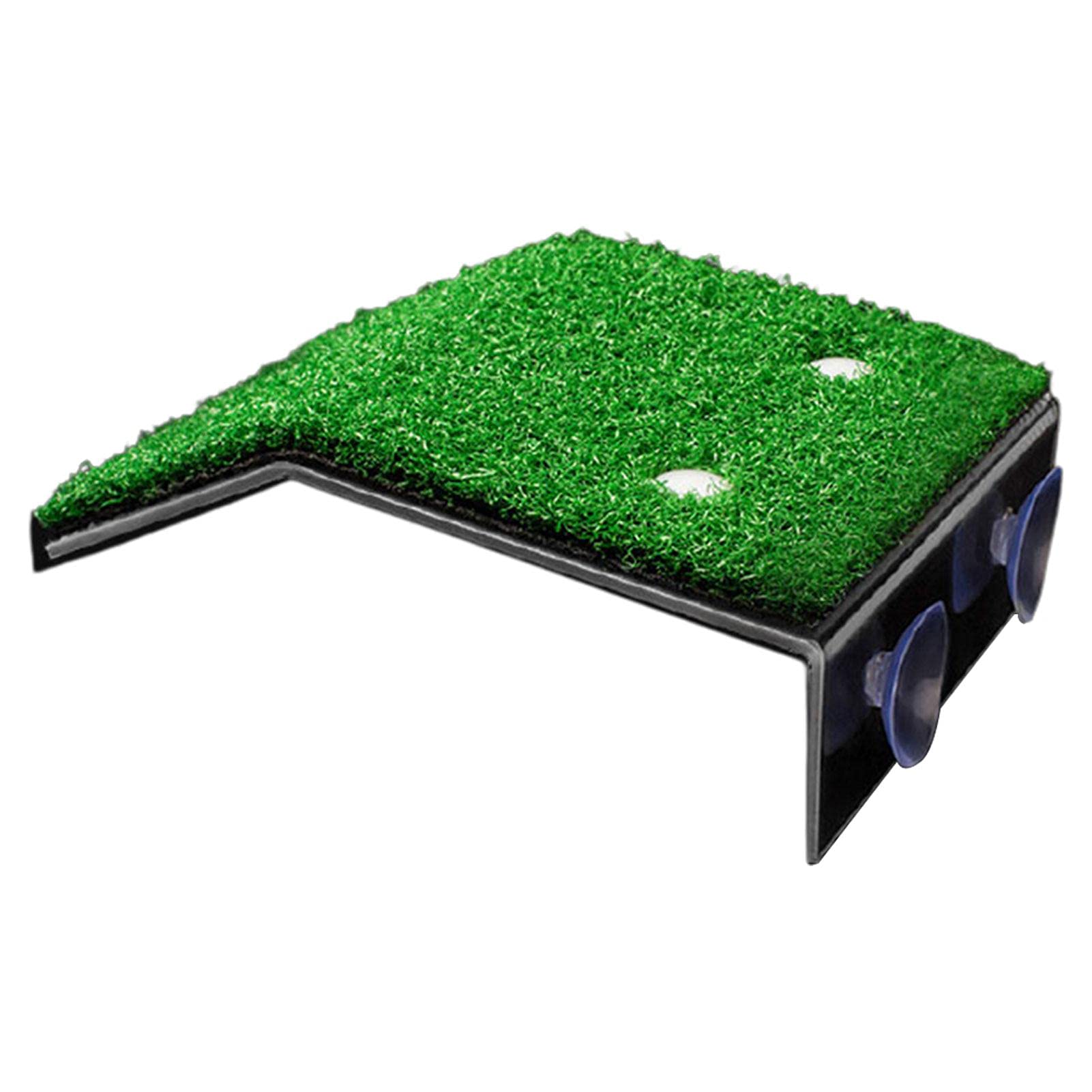 UxradG Plataforma de tortuga, escalera de tortuga, plataforma de tanque de tortuga, plataforma de césped artificial, decoración para bañarse en el sol y descansar (tamaño: M)