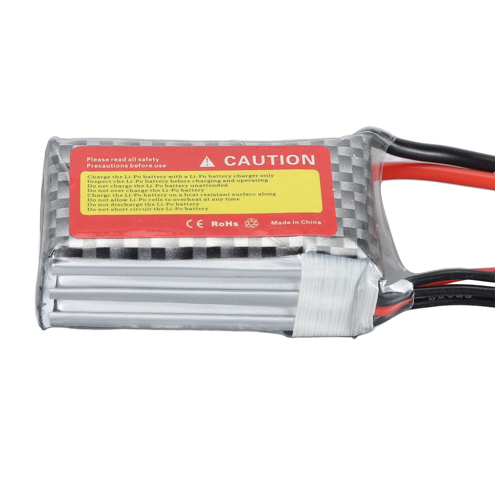 POENVFPO Batteria LiPo 850mAh 11,1 V 25C 3S, Batteria Leggera Ai Polimeri di Litio con Protezione da Sovraccarico con Spina T, per Aereo RC Drone da Corsa FPV