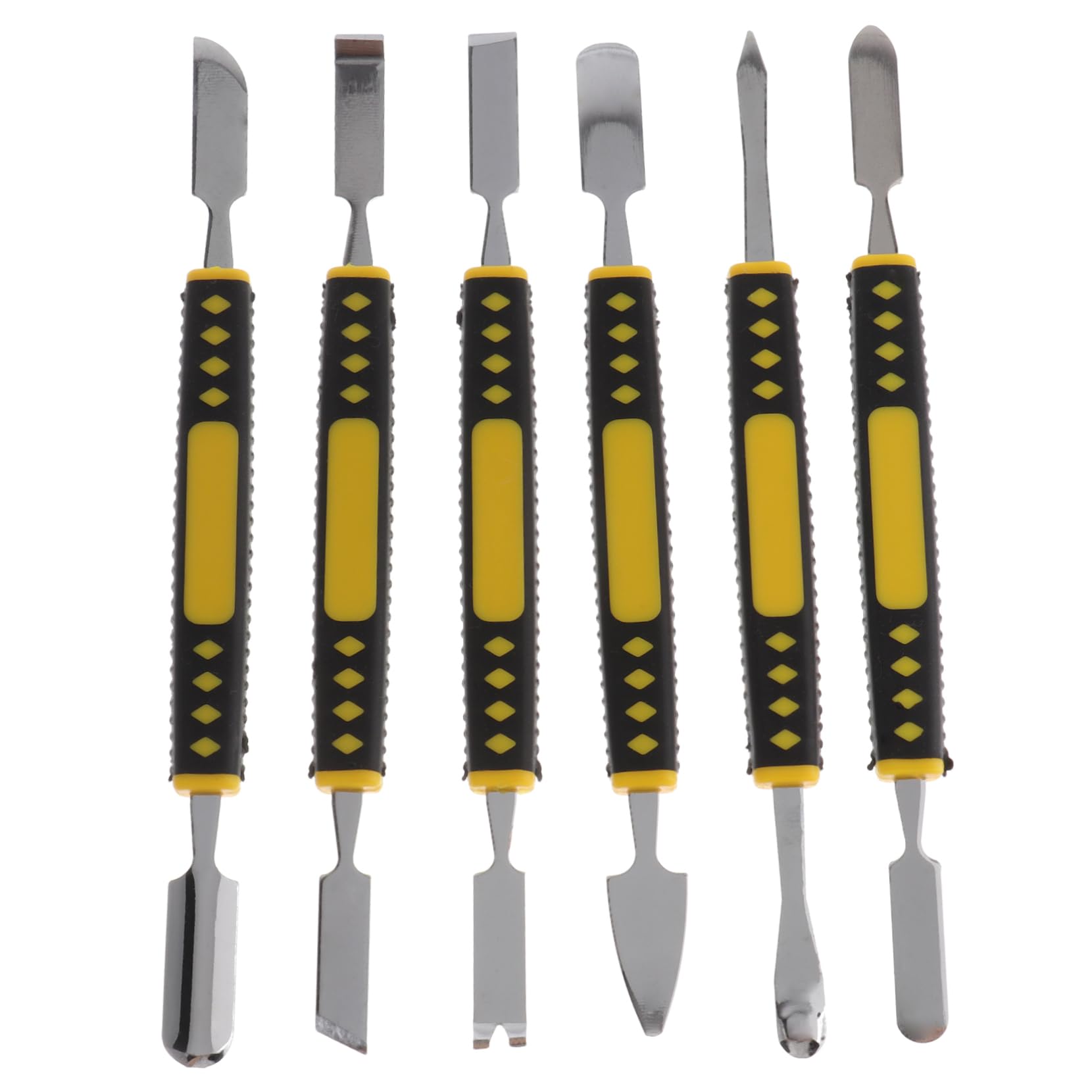 KOMBIUDA 6Pcs Multi Function Machine Shell Pry Tool Double Headed Flat Crowbar for Computer Mobile Phone Disassembly Durable with Precision Cutter Heads