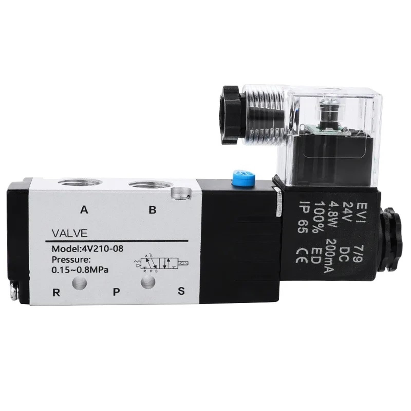 Électrovanne pneumatique 4V210-08 5/2 voies DC24V pour contrôle précis de l'air
