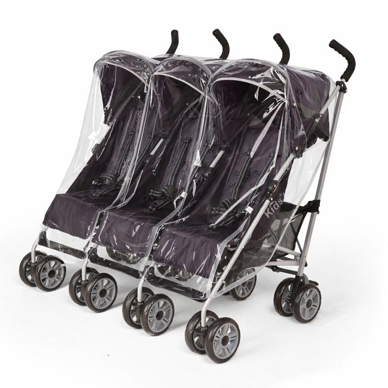 Rain Cover for Mercury Triple Pushchair Made in The UK