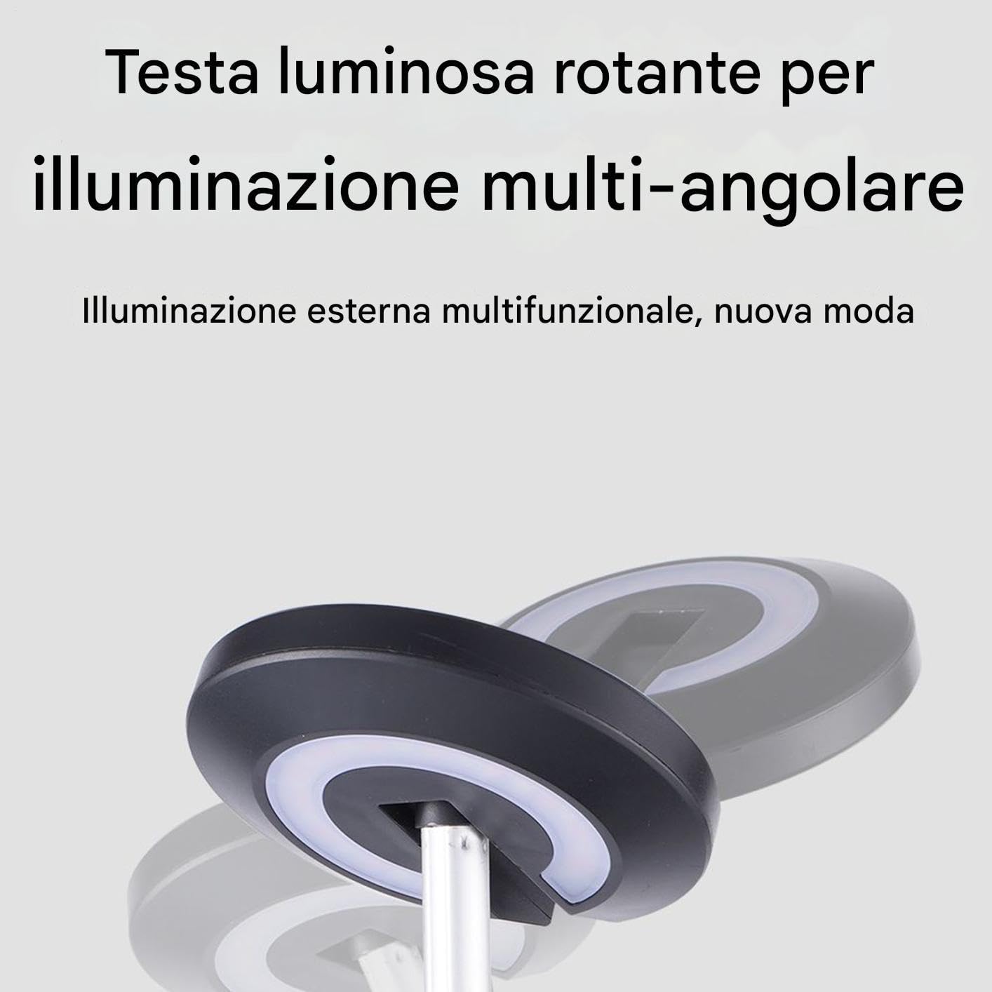 Torcia Ricaricabile 10W LED, Torcia Portatile per Escursioni all'Aria Aperta, Ideale per Mancanza di Corrente Spiaggia Picnic Auto Camion Piscina Lavoro Viaggio su Strada con Ricarica USB Batter