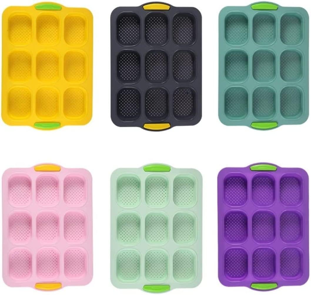 Cake baking tray,Cake Moulds,Cake Tin,Candy Silicone Mould Silicone Mold Ice Cream Mold Cake Bread Chocolate Household Food Bakeware Baking Tools Bakery Easy Release (Color : Pink)