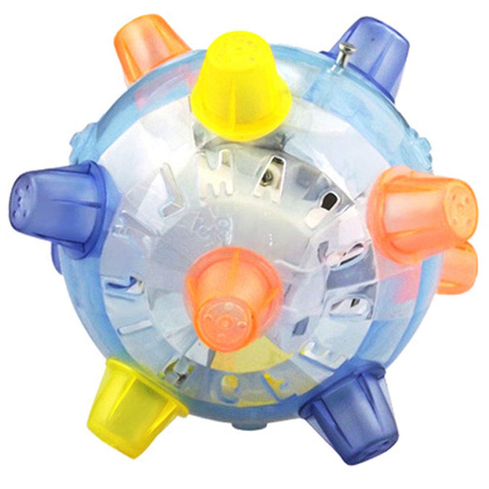 Angoter Juguetes para Mascotas Perro de Salto de la Bola Que despide la Bola del Juego Bailando Pelotas de Juguete para Perros Gatos Pet Products Suministros Color al Azar