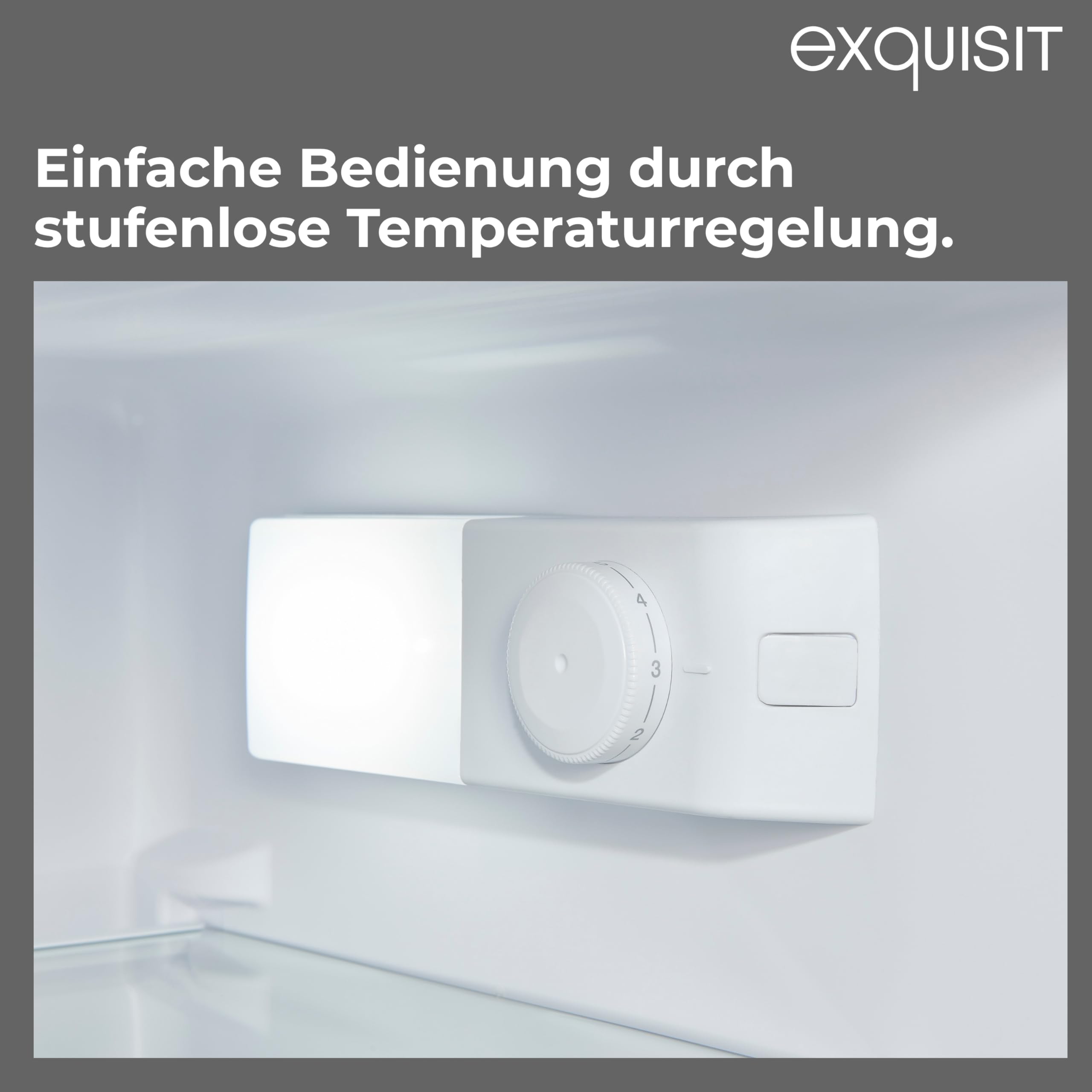 Exquisit frigorifero e congelatore KGC5232-60-E-040E bianco | capacità utile 173 l | funzione allarme | congelamento a 4 stelle | larghezza 50 cm