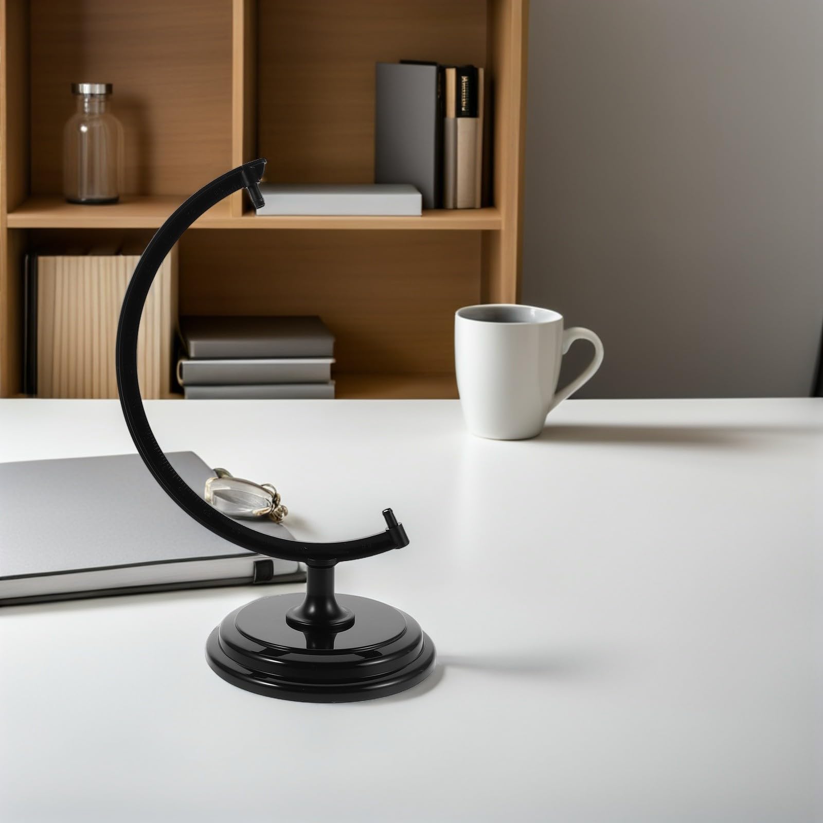Housoutil Support de Globe Terrestre Rotatif de 30 CM Socle de Remplacement, Base Anti-Inclinaison pour Salle de Classe et Bureau à Domicile