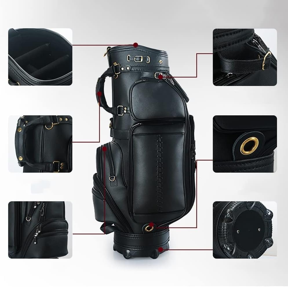 Amazon.com : Golf Bag, Leather Golf Bag for Men, Multifunctional
