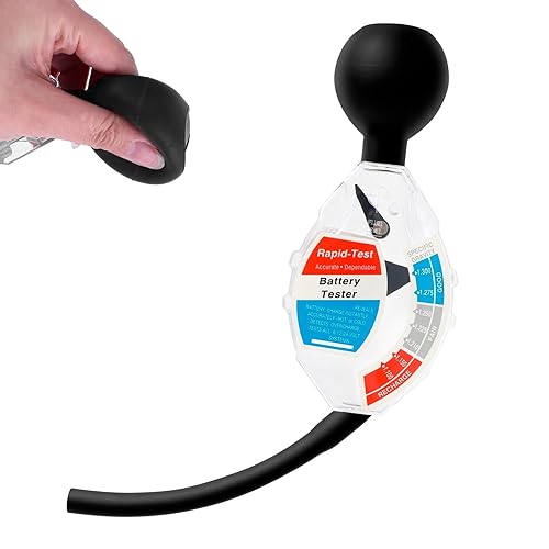 Watris Veiyi Probador rápido de hidrómetro de batería, herramienta de ciclo profundo para sistema de carrito de golf de 6 V, 12 V, 24 V (inhalación)