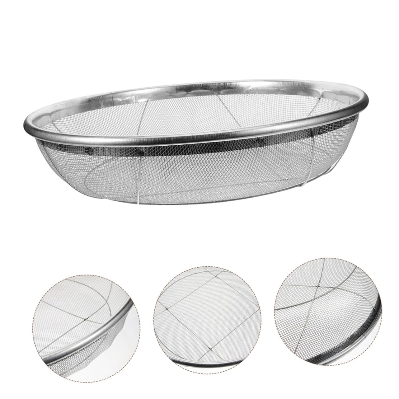 Setaccio da Giardino per Terriccio, Acciaio Inox, Diametro 6mm