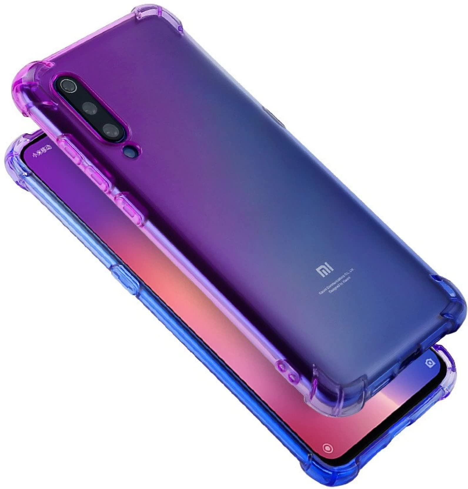 Gorilion Back Case Cover for Xiaomi Mi A3 (Side/Corner Bumper | Soft TPU) - Transparent