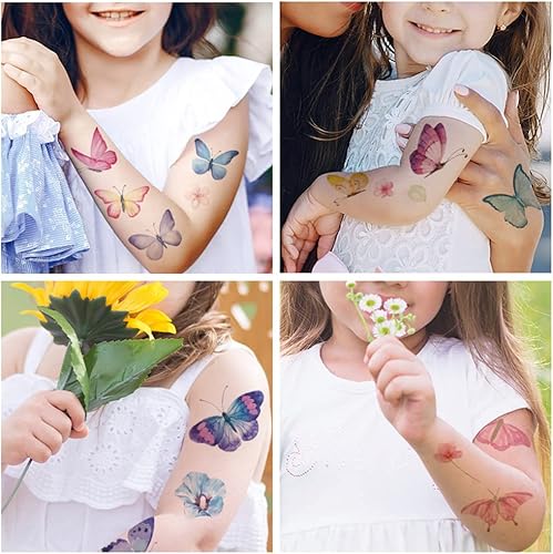 Miniatura 4 de Calcomanías patrióticas de tatuajes temporales, tatuajes de bandera falsa para mujeres y niños, 8 hojas