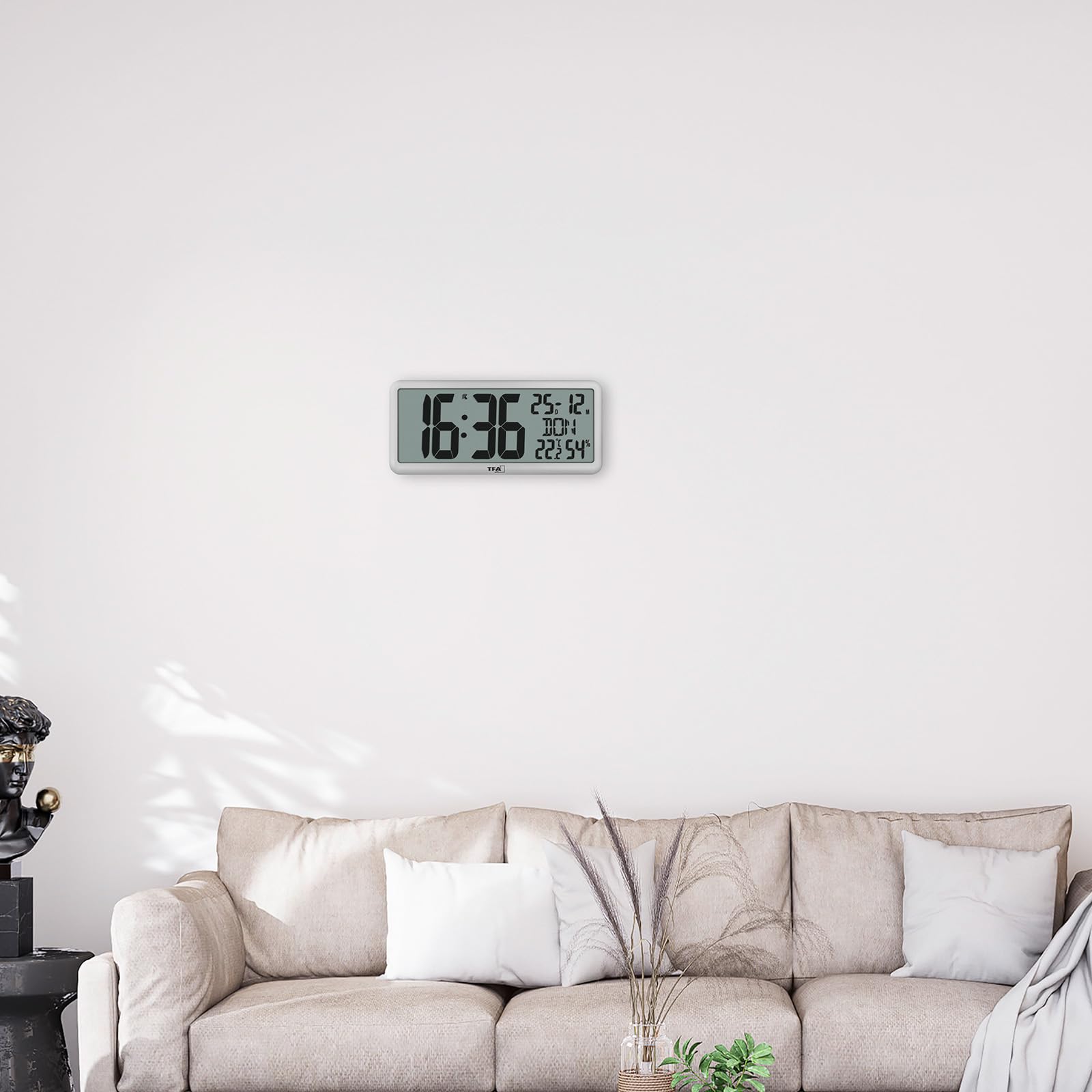 Digitale wandklok xl met weerstation - online kopen | Lage prijs