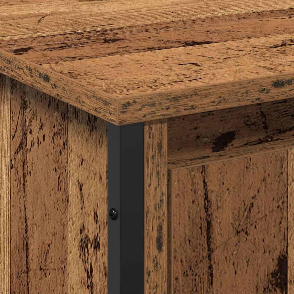 vidaXL Gabinete de Lavabo Otro con Puerta Madera Vieja 91 x 35 x 60 cm, Armario de Baño, Vanity Moderna con Cajones, Rectangular, Resistente, Diseño Funcional, Ahorra Espacio en Casa