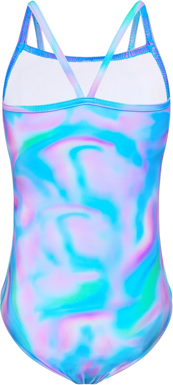 Snowheart Girls Swimsuit One-Piece Bathing Suits Multicolor Kids Sport Summer Beach Swimwear for 2-12 Years Old - Image 2