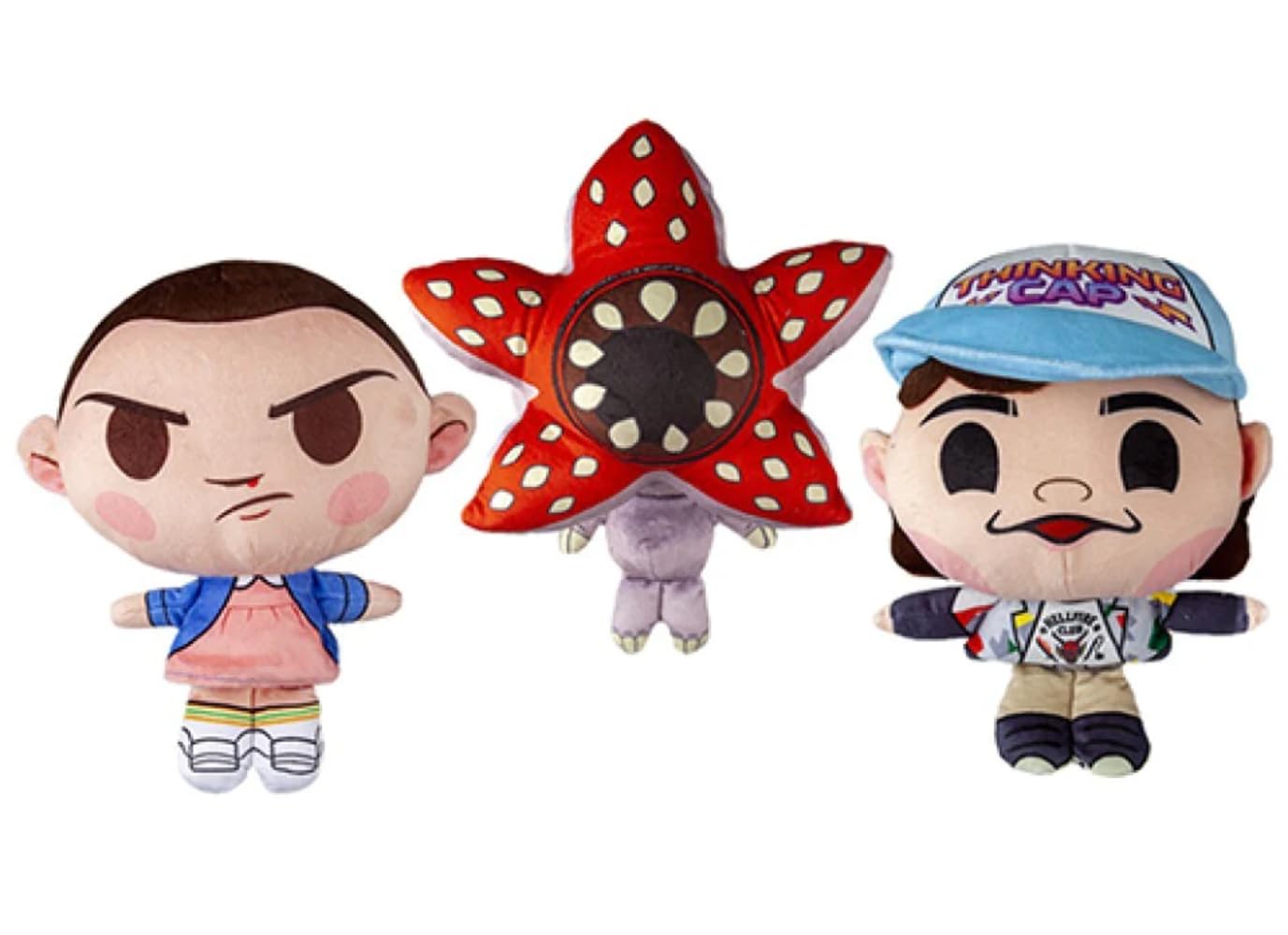 Assorted Character Stranger Things Plush Toy - 17.78cm, 1 Piece (3 Assorted Characters: Demogorgon, Eleven, or Dustin) - Soft and Detailed Plush Material from Popular Netflix Drama Series
