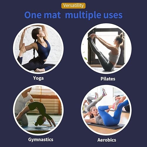 Miniatura 6 de BestMassage Tapete de gimnasia de 4 x 8 x 2 pulgadas, tapete de gimnasio, 4 tapetes plegables para gimnasia para interiores y exteriores, tapete de