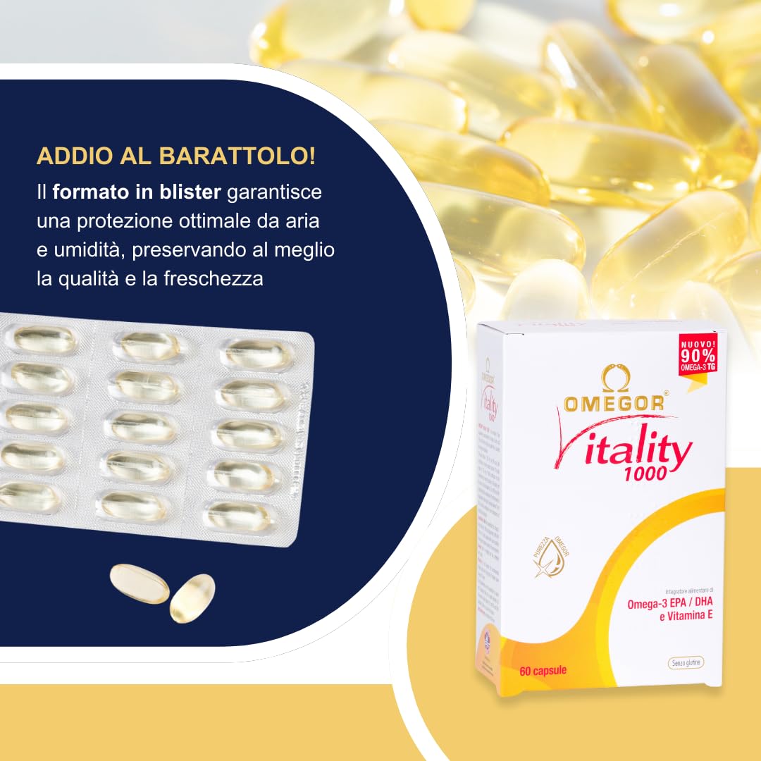 Omega 3 Olio di Pesce (60 Capsule x 3) ‒ Integratore Omega 3 IFOS 5 Stelle - Omega3 in Forma Trigliceride con 800mg di EPA e DHA per Capsula ‒ Privo di Metalli Pesanti e Senza Retrogusto