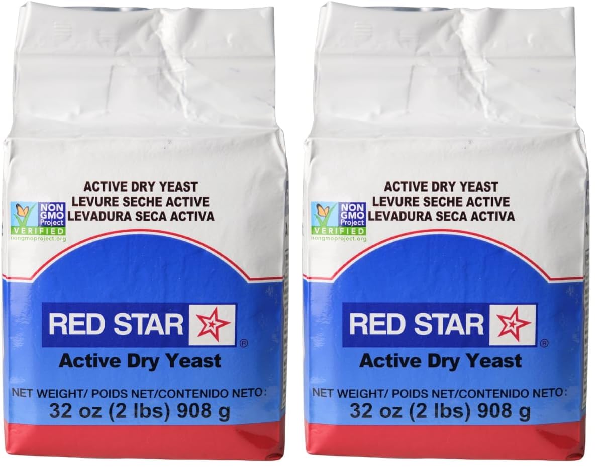 Red Star Active Dry Yeast, 2 Pound Pouch (Pack of 2)