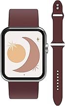 Apple Watch Silicone Rubber Band Strap Dull Color Waterproof Sports Compatible with Apple Watch Ultra 2/Ultra SE Series 10/9/8/7/6/5/4 38mm/40mm/41mm/42mm/44mm/45mm/46mm/49mm