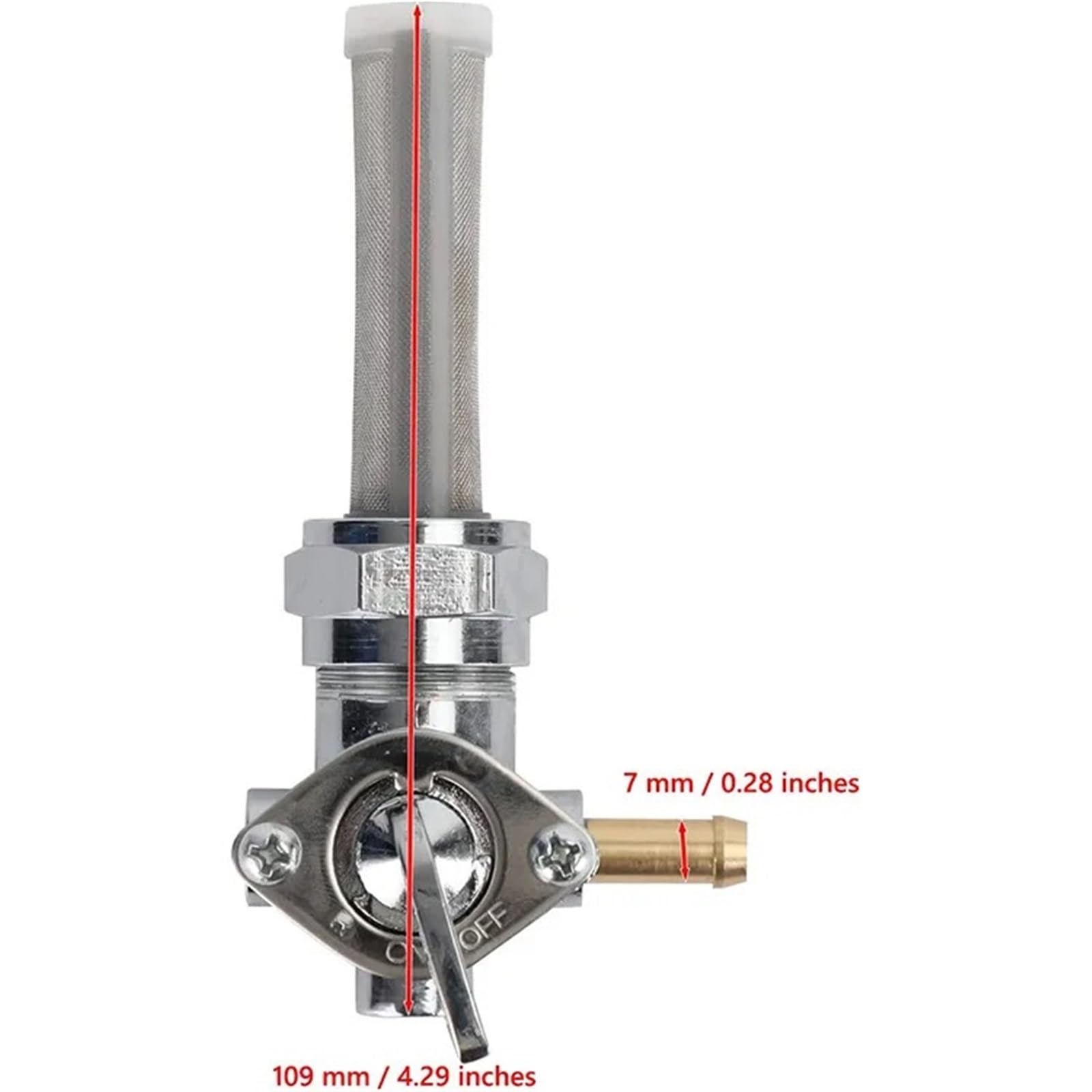 Instalacja motocyklowego wtrysku paliwa 62167-81 62163-75 Zawór paliwa Petcock, wyłącznik zbiornika 22 mm, pasuje do Harleya 1975-18, wyjście prawe Benzyna Petcock