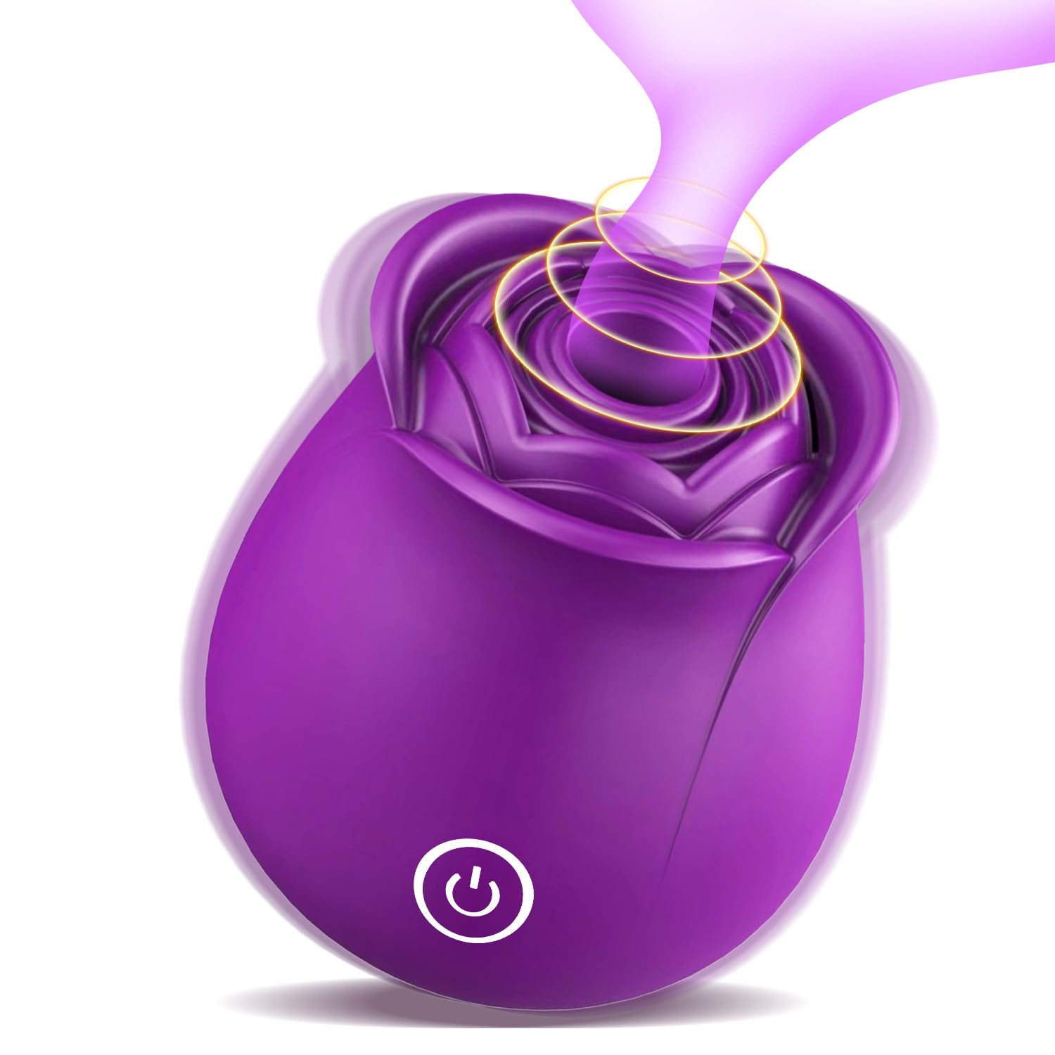 Rose Red Toy for Women, Silicone Washable Women's Toys Purple