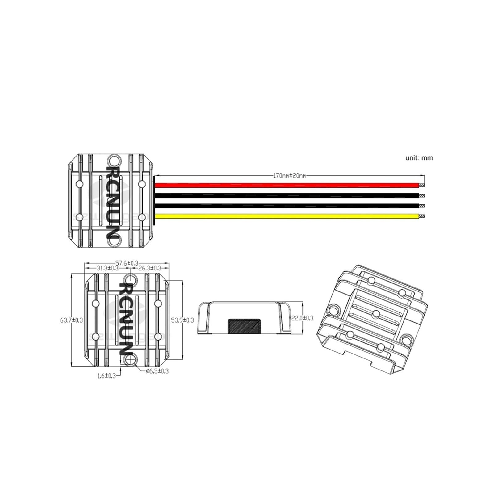 Convertisseur abaisseur CC CC 24 V 36 V 48 V 60 V 72 V 18-90 V vers 12 V 5 A 10 A 12 Volts(72V(18-90V),12V 5A)