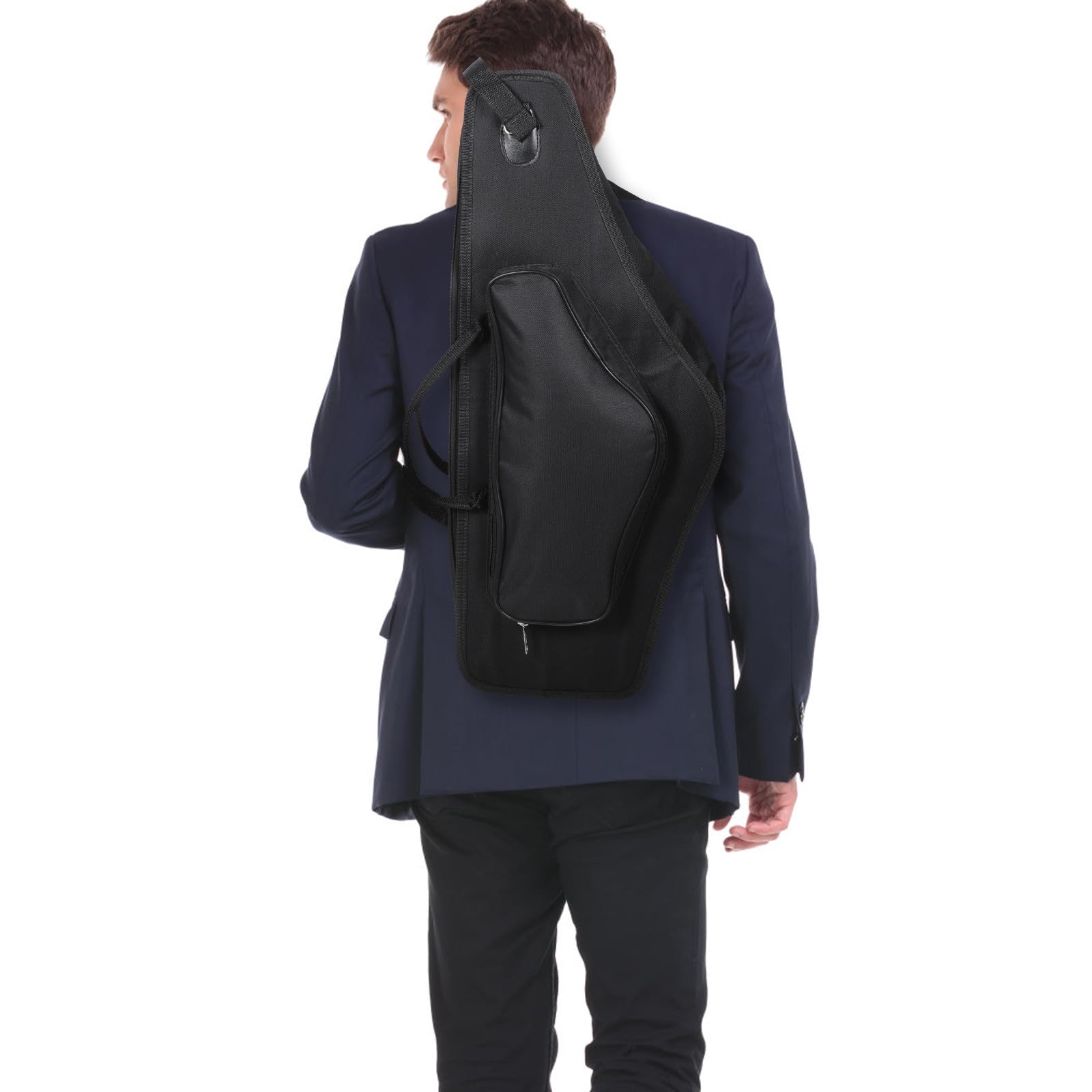Custodia per Sassofono Contralto Portatile Tracolla Regolabile e Maniglia, Borsa Imbottita per Strumenti Musicali, per Uso Quotidiano e Scuole