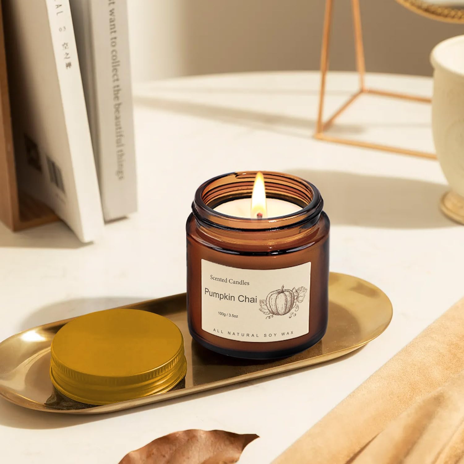 6-Pack Jar Scented Candles for Home Scented - Home Decorative Candles Gift Set, 3.5oz Soy Wax Candles for Living Room, Bathroom, Kitchen, Housewarming Gifts & Birthday Presents