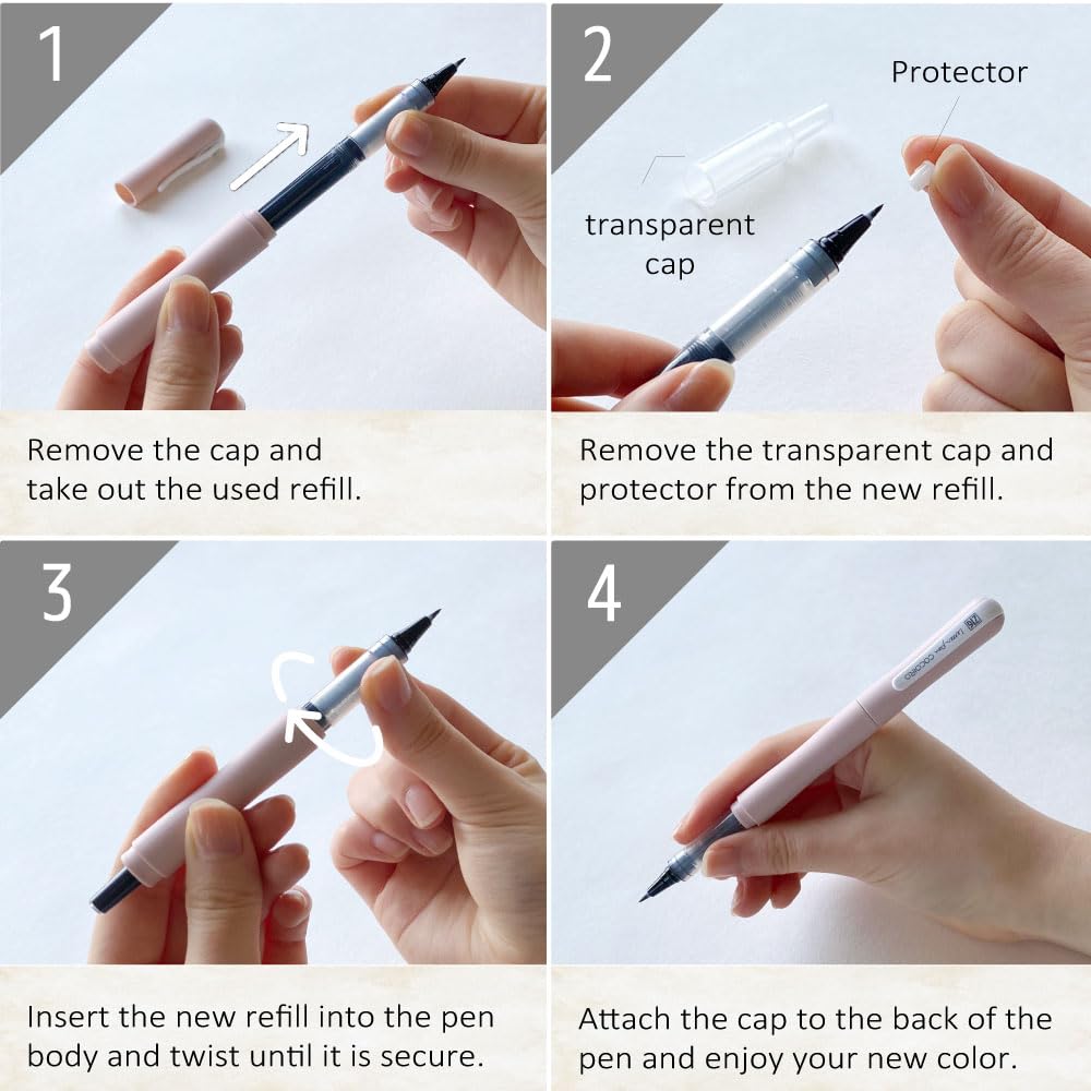 ♡cocoiro♡ Kuretake ZIG Letter Pen Cocoiro - Extra Fine - Sleeping