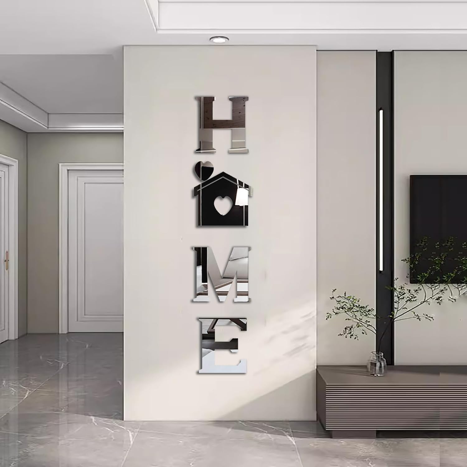 Wall Decor Home Letter Signs Acrylic Mirror Stickers Wall Decorations for Living Room Bedroom Home Decor
