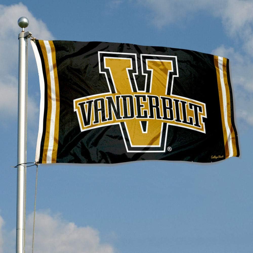 College Flags & Banners Co. Vanderbilt Commodores Vintage Retro Throwback 3x5 Banner Flag - Image 3