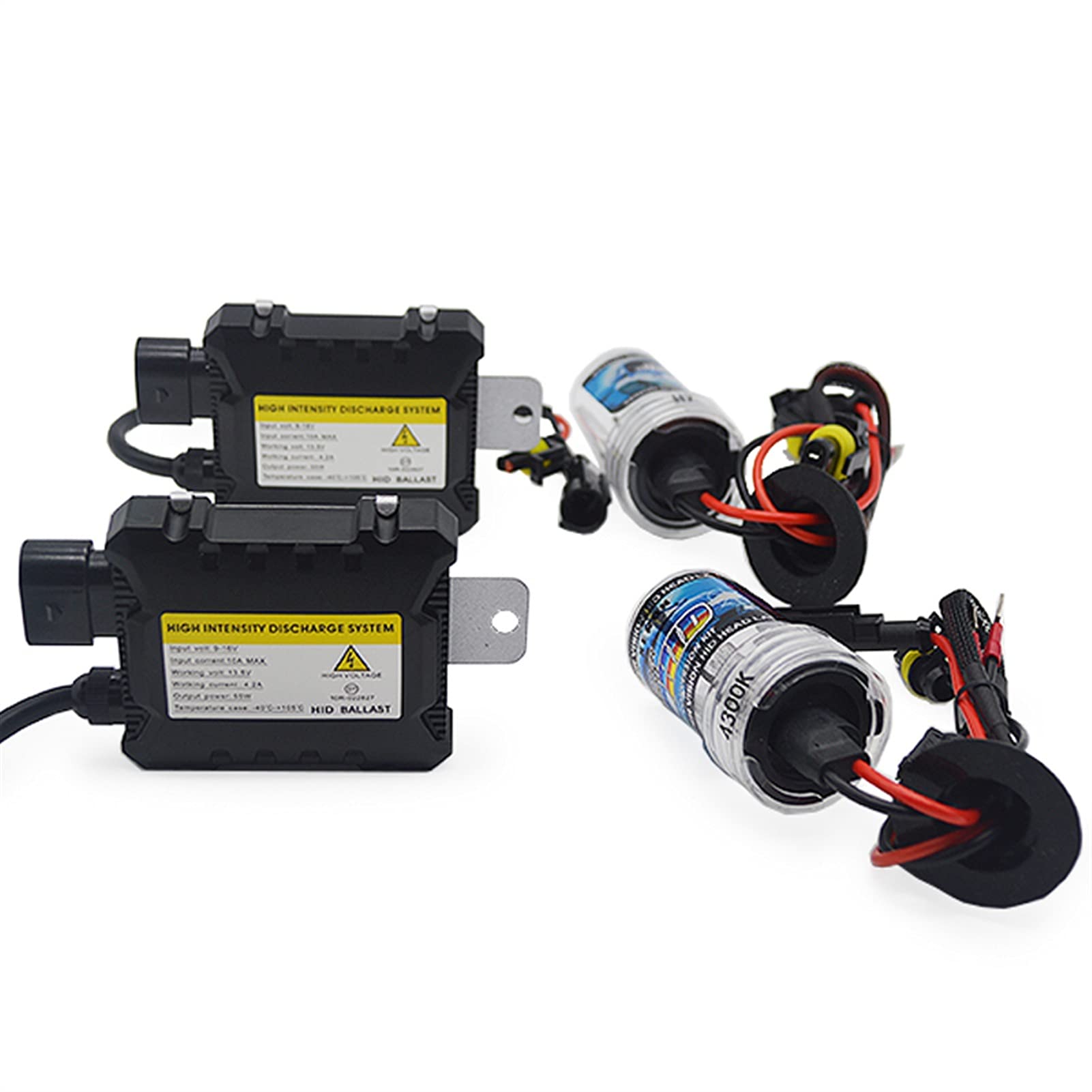 Żarówka ledowa 35W 55W Slim Ballast Kit Hid Xenon Light Bulb 12 V H1 H3 H7 H7 H11 9005 9006 4300K ​​5000K 6000K 8000K Auto Xeno Reflektor Lampa (Color : 4300K White Yellow, Size : H11)