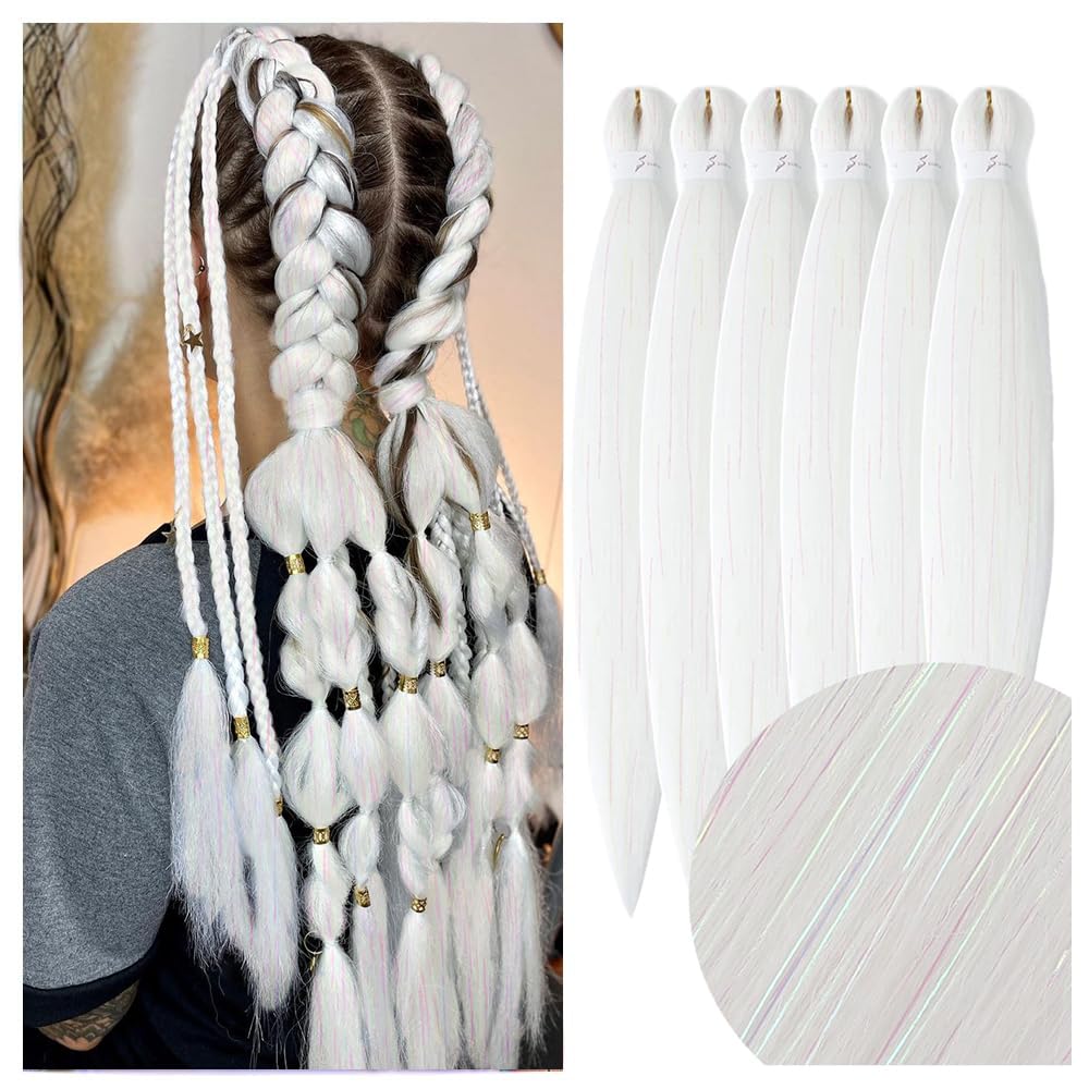 YDDM Capelli Per Treccine Africane Rosa Extension Treccine Texture Yaki Easy Install per Principianti 20 Pollici 3 Pezzi Capelli Leggeri e Naturali per Box Braids, Twist e Crochet — view 91
