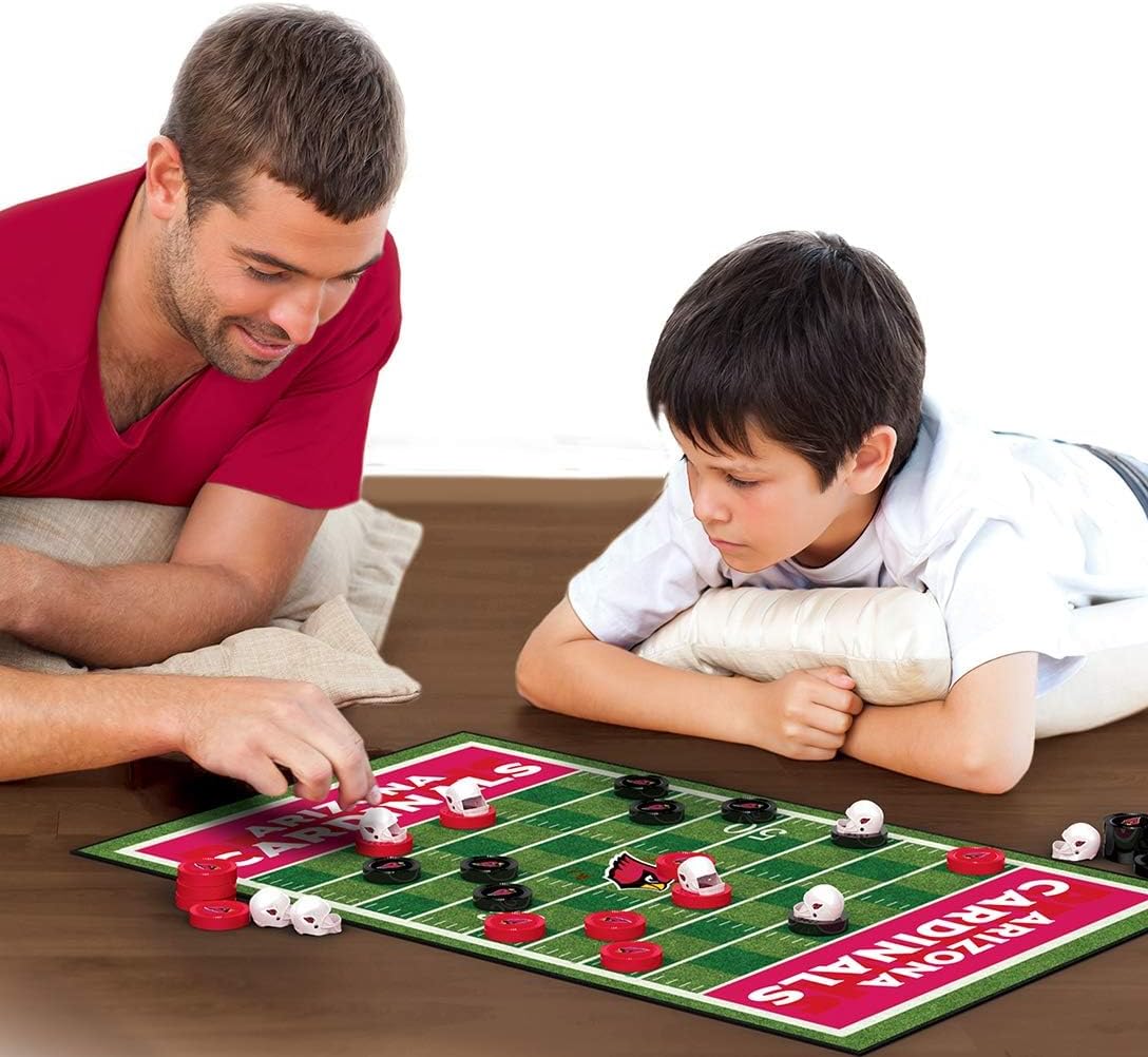 MasterPieces - NFL Checkers, Officially Licensed Arizona Cardinals Football Board Game for 2 Players, Family Fun for Kids & Adults