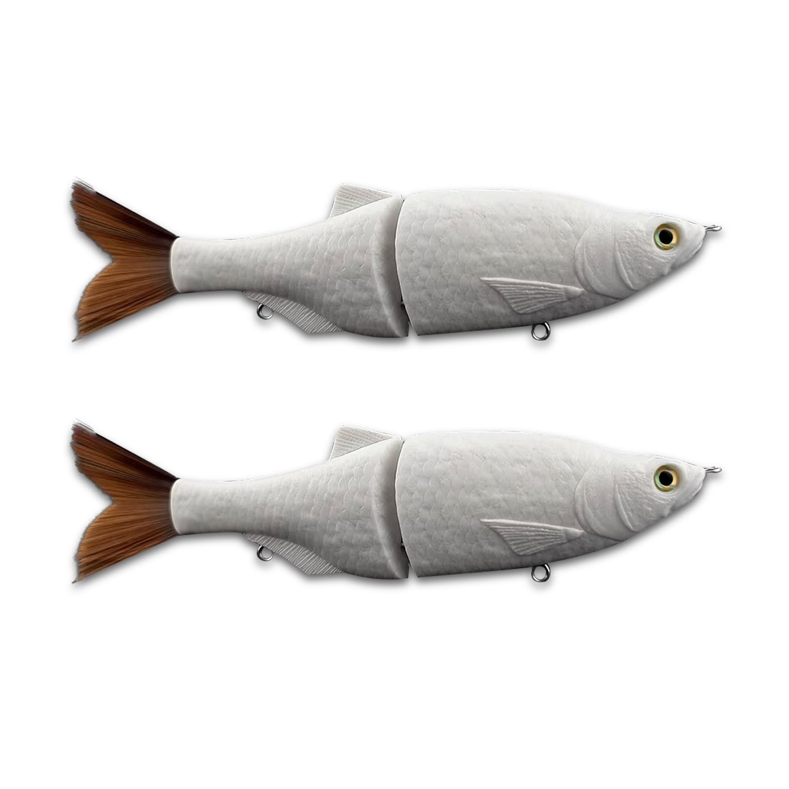 Pcmursal 2 Pack Glide Bait, Lure Blanks, Glide Baits for Bass Fishing, Musky Lures, Mini Glide Bait, Lure Blanks Unpainted for Fishing