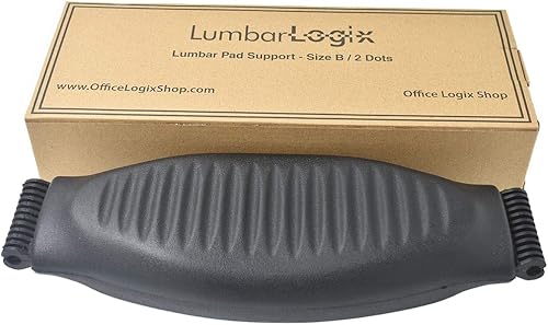 Miniatura 9 de OFFICE LOGIX SHOP Almohadilla lumbar para silla Herman Miller Aeron - Tamaño B - Color grafito