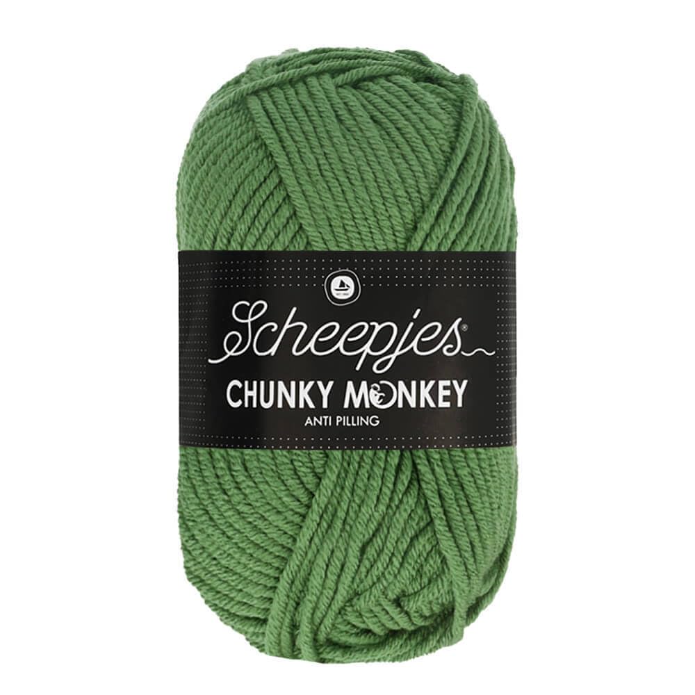 Scheepjes Chunky Monkey Aran Weight Yarn | 100g Ball | Anti-Pilling Acrylic | Soft & Hypoallergenic for Knitting and Crochet Blankets, Toys & Garments (1824 Pickle) โ image 1