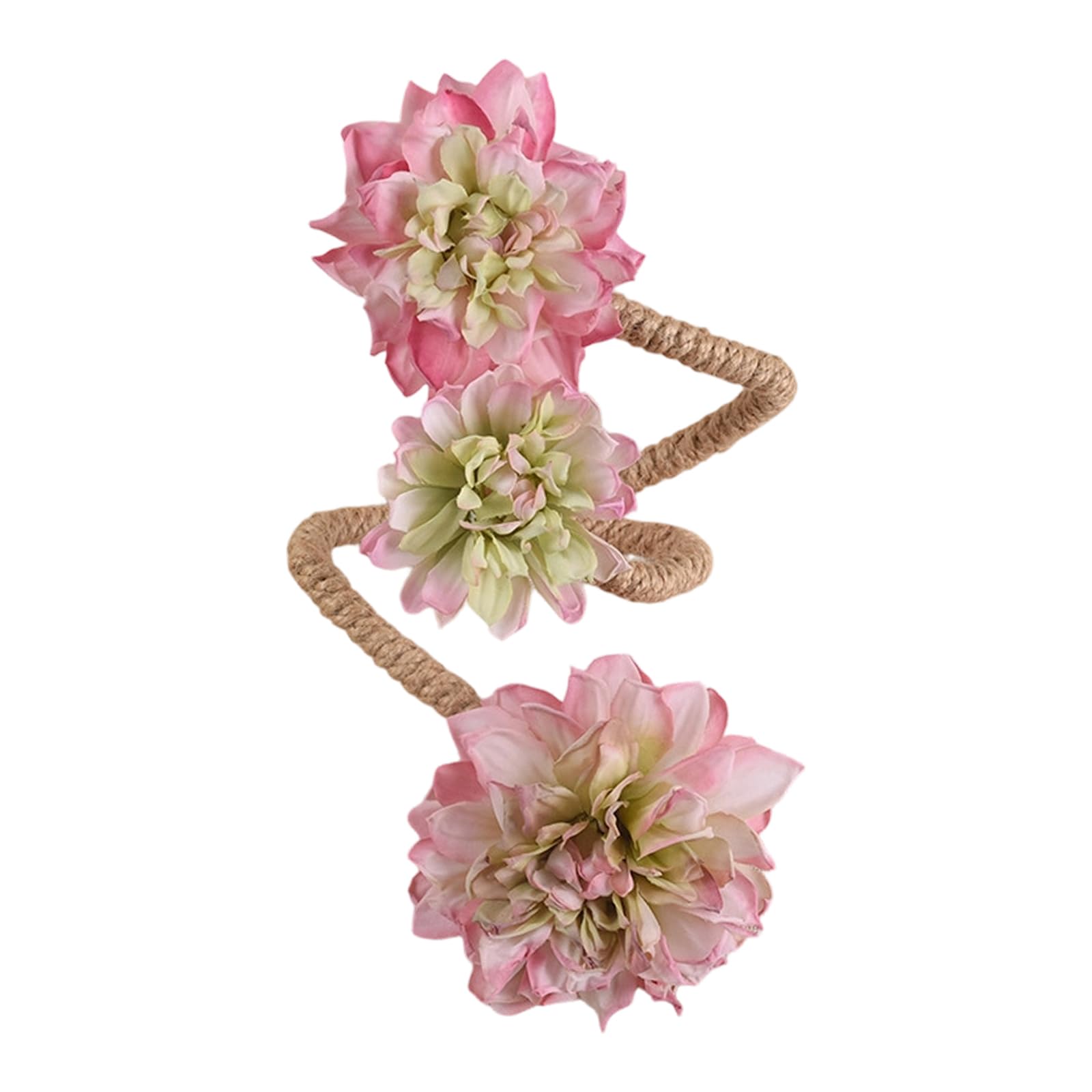 PANGBOER Not Drilling Drapery Holdbacks Holder Curtain Tiebacks Flower Window Curtains Bind Clips Decorative Curtains Holdbacks Curtain Decorative
