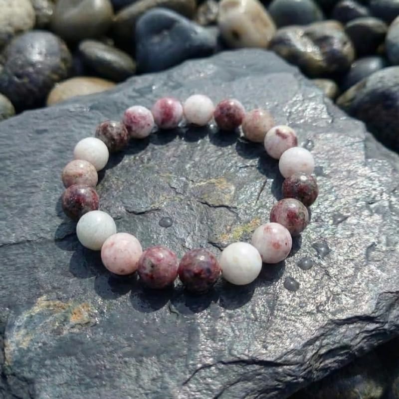 Image of Premium Pink Tourmaline Bracelet Certified Healing Crystals Women Prosperity Energy Balance