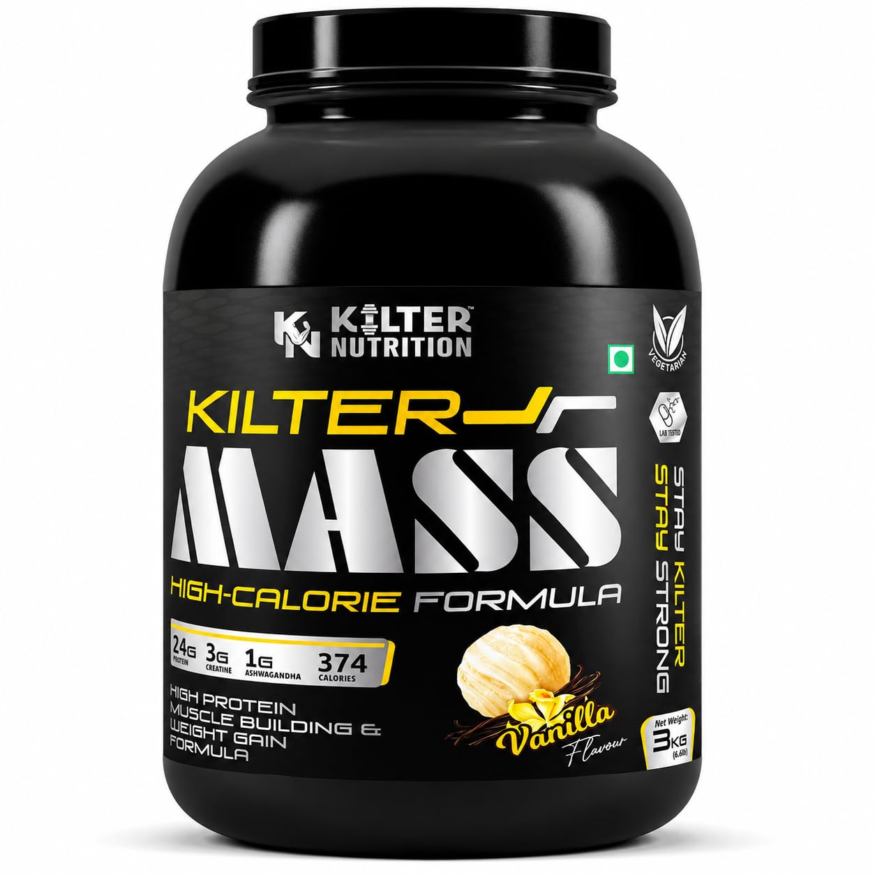 Mass Gainer High Calorie Formula | Weight Gainer for Muscle Mass & Strength | High Protein & Carbohydrate Blend | Vanilla Flavor | 3kg-image-43