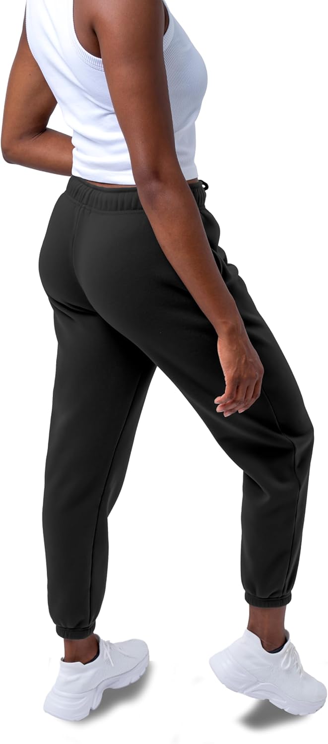 Common Stitch 3 Pack Sweatpants Women, Comfortable Womens Sweatpants, Fleece Womens Elastic Cuff Joggers (Available in Plus) - Image 5