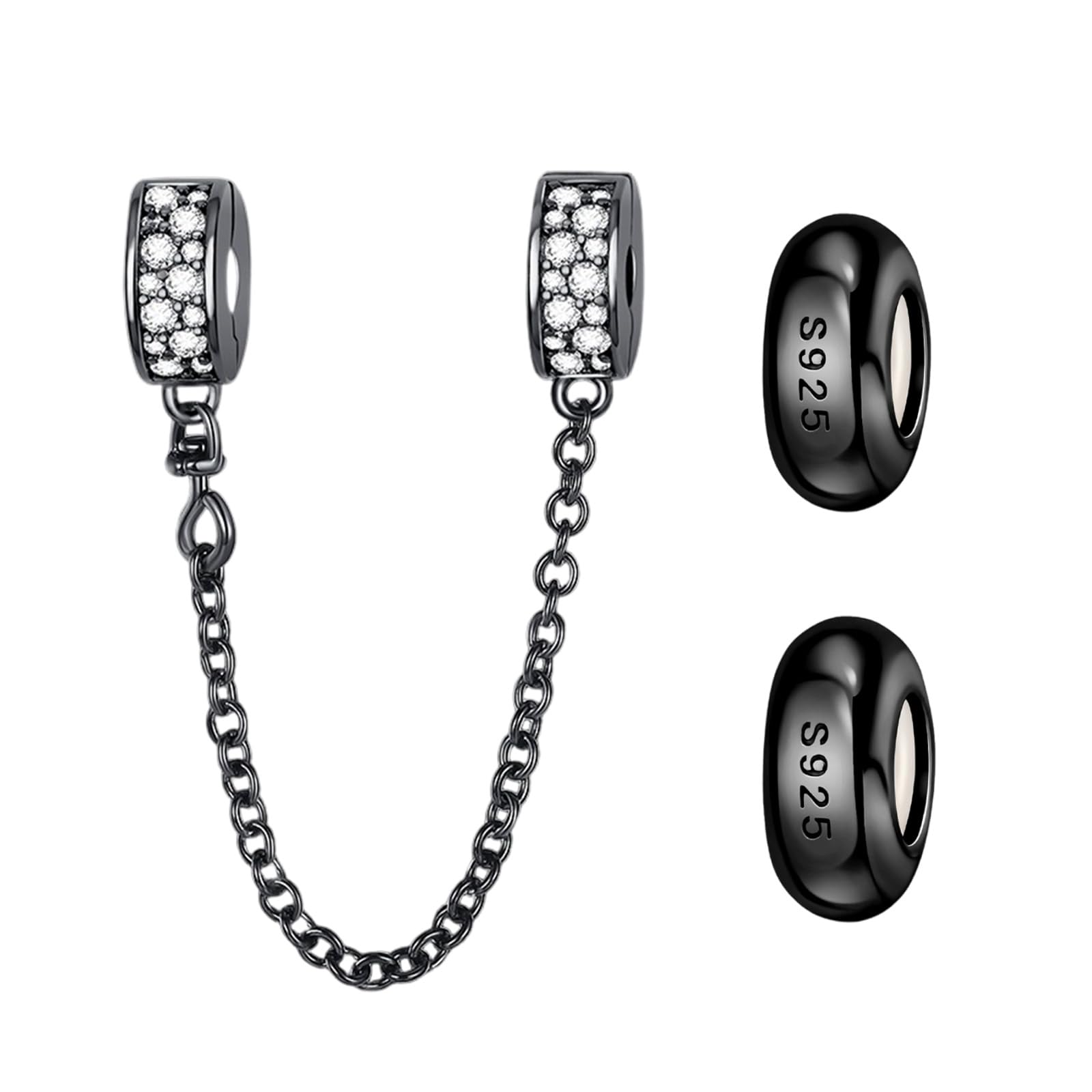 Cadena de seguridad de plata 925 para pulsera regalo de mujer 5